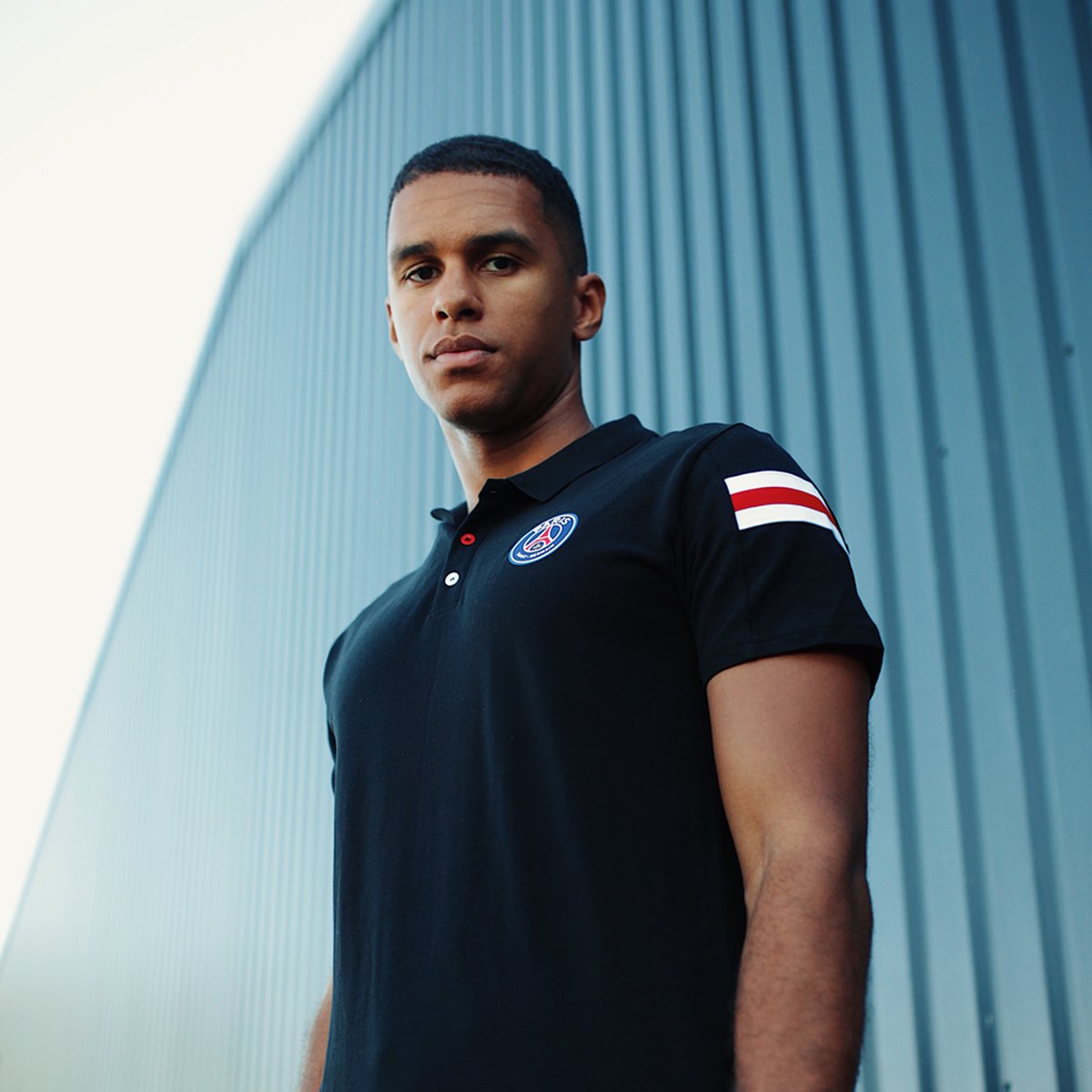 PSG poloshirt voor volwassenen - maat XL - zwart - Paris Saint-Germain