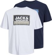 JACK&JONES JUNIOR JCOLOGAN TEE SS CREW SS24 2PK MP JNR Jongens T-shirt - Maat 164