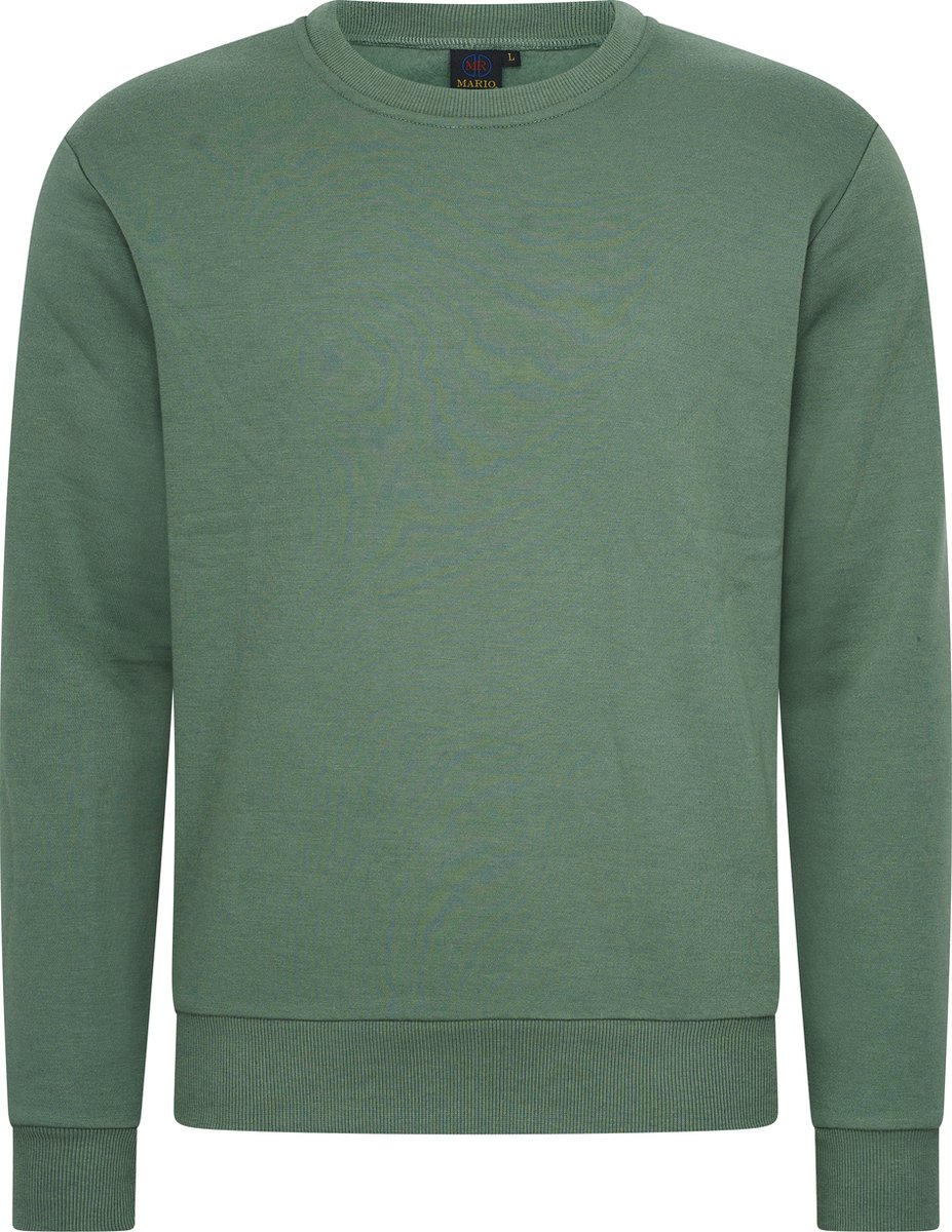 Mario Russo Sweater - Trui Heren - Sweater Heren - Eend Groen - 3XL