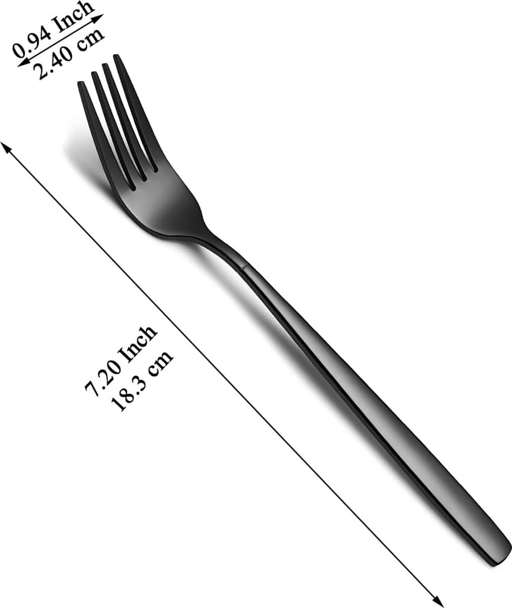 DAJAVE 48 stuks vorken, roestvrij stalen vorkset, 20,7 cm