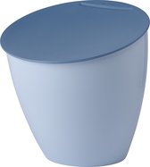Poubelle Mepal Calypso – 2,2 litres – Poubelle à poser avec couvercle – Poubelle durable – Bleu nordique