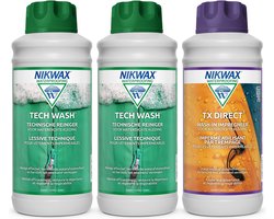 Nikwax "Voordeelpakket" 2 x Tech Wash 1L & 1x TX.Direct 1L - 3-Pack