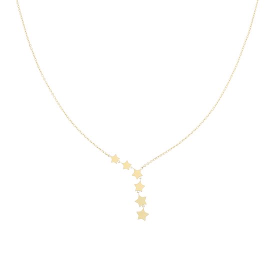 Gold coloured necklace with stars