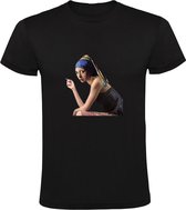 Meisje met de parel Heren T-shirt - kunst - roken - schilderij - kunstenaar - vermeer