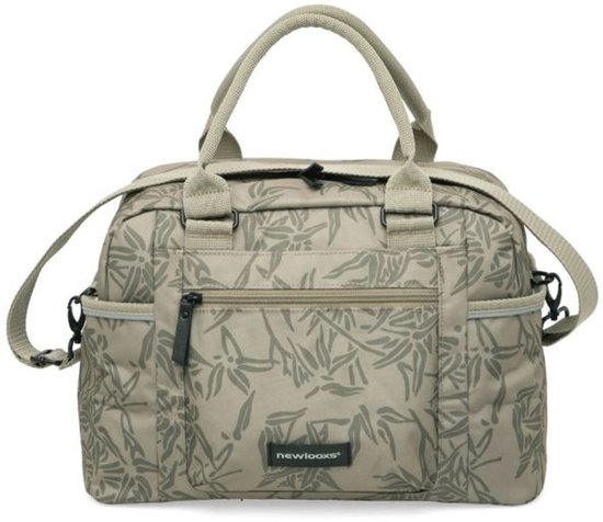 New Looxs Bari Bamboo Enkele Fietstas - Afneembaar Schoudertas - 13 liter - Zand van New Looxs — afbeelding 5