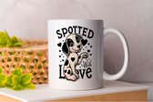 Mug Spotted With Love - chiens - cadeau - présent - chiots - chiotlove - doglover - doggy - chiens - chiot amour - mon chien - amour chien - monde canin