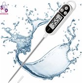 S4D® - Kookthermometer - BBQ Thermometer - Voedselthermometer - Groot Meetbereik -50°C Tot +300°C - Snel En Nauwkeurig – Vleesthermometer - Barbecues - RVS