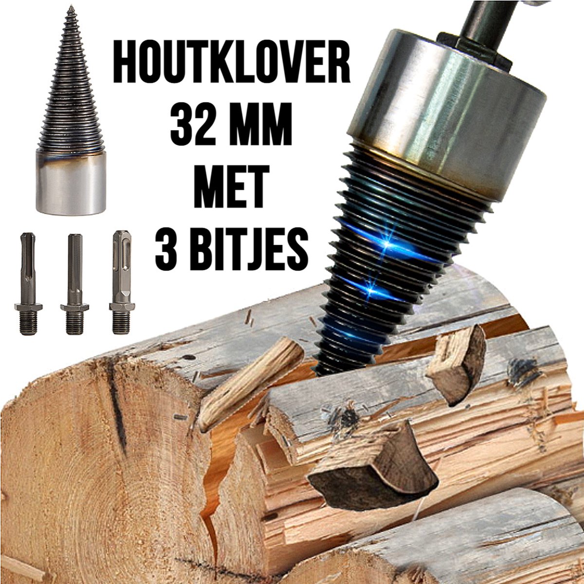 Affuteur Chaine Tronçonneuse Fendeuse à Bûches QWORK – Cône 45mm Et 32mm – Pour Marteau électrique/perceuse à Percussion – Lot Avec 4 Poignées Affuteur Chaine Tronçonneuse Fendeuse à Bûches QWORK – Cône 45mm Et 32mm – Pour Marteau électrique/perceuse à Percussion – Lot Avec 4 Poignées