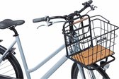 Basil Nordland Panier à vélo MIK - 23 litres - Zwart/ brun naturel