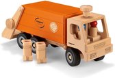 FAGUS houten vuilniswagen oranje (Limited Edition)