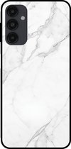 Smartphonica Telefoonhoesje voor Samsung Galaxy A54 5G met marmer opdruk - TPU backcover case marble design - Wit / Back Cover geschikt voor Samsung Galaxy A54 5G