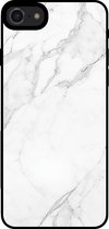 Smartphonica Telefoonhoesje voor iPhone 7/8 met marmer opdruk - TPU backcover case marble design - Wit / Back Cover geschikt voor Apple iPhone 7;Apple iPhone 8