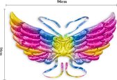 Ainy Engel vleugels ballonnen 3 stuks - ideaal voor kinderfeestje en verjaardag versiering - geschikt voor jong en oud
