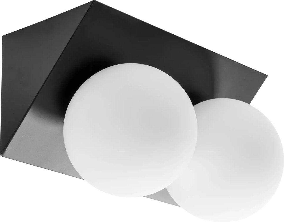 Toolight APP1230-2W Zwarte Wandlamp - Elegante Verlichting met 2 Lichtpunten
