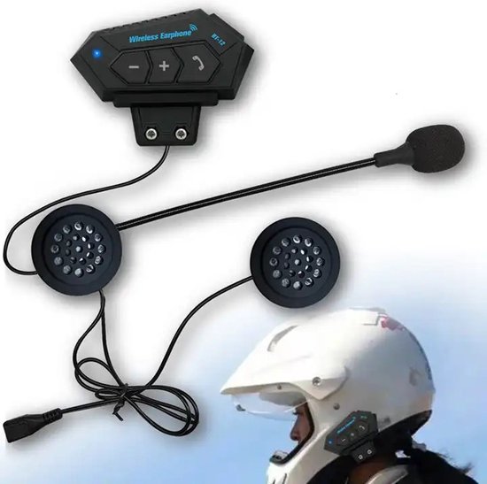 Kit de Communication Bluetooth Casque - Moto - Scooter - Cyclomoteur - Quad  - Kit