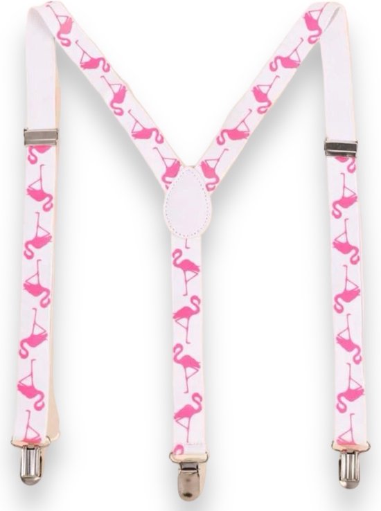 Bretelles élégantes avec imprimé Flamingo – Mix parfait de Fun et de Fashion.