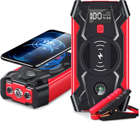 Online 12V Jumpstarter 1000A Rood/Zwart kopen