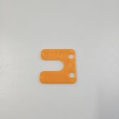 Uitvulplaatjes 2mm met sleuf Oranje x 250 stuks