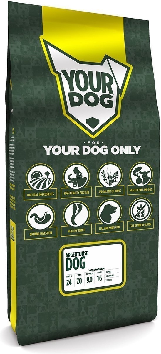 Yourdog Yourdog Argentijnse dog Rasspecifiek Adult Hondenvoer 12kg | Hondenbrokken