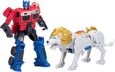 Hasbro Transformers - Rise Of The Beasts Beast Alliance Combiner 2-Pack Optimus Prime & Lionblade 13 cm Actiefiguur - Multicolours