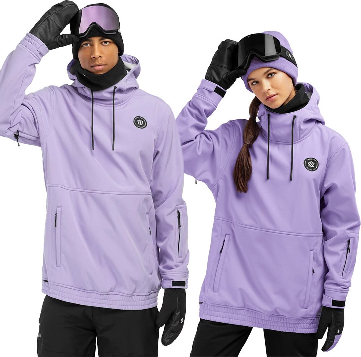 Siroko W1 Snowy Softshelljack Paars M