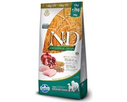 Voer Farmina N&D Ancestral Grain Canine Volwassen Kip 15 kg
