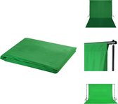 vidaXL Achtergrond 500 x 300 cm - Groen - 100% katoen - Naadloos - Kleurvast - Chromakey geschikt - Studio achtergrond doek