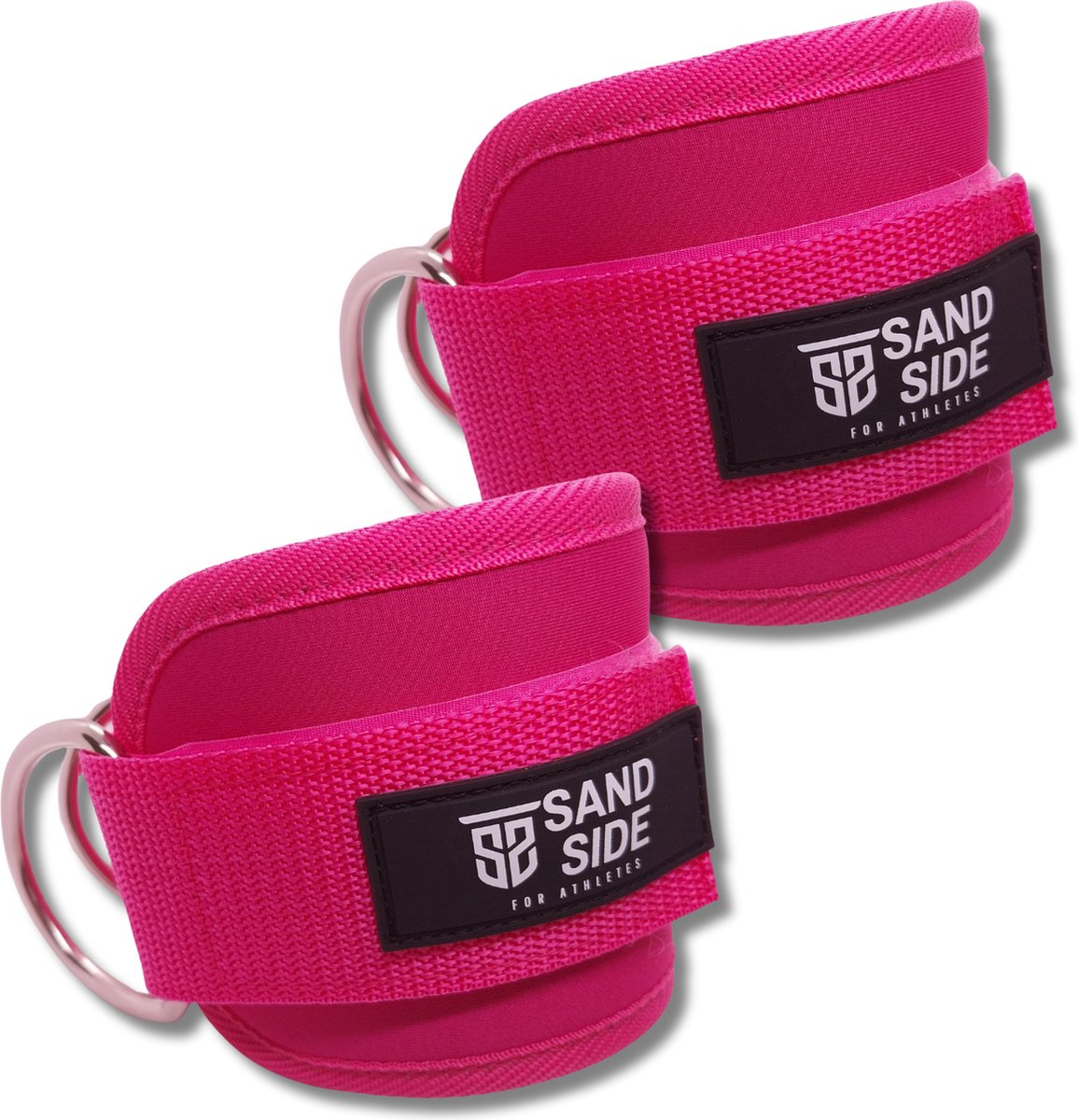 Sandside - Ankle Strap - Enkelband Fitness - Ankle Strap Fitness - Beentrainer - Roze - 2 Stuks met Opbergzakje
