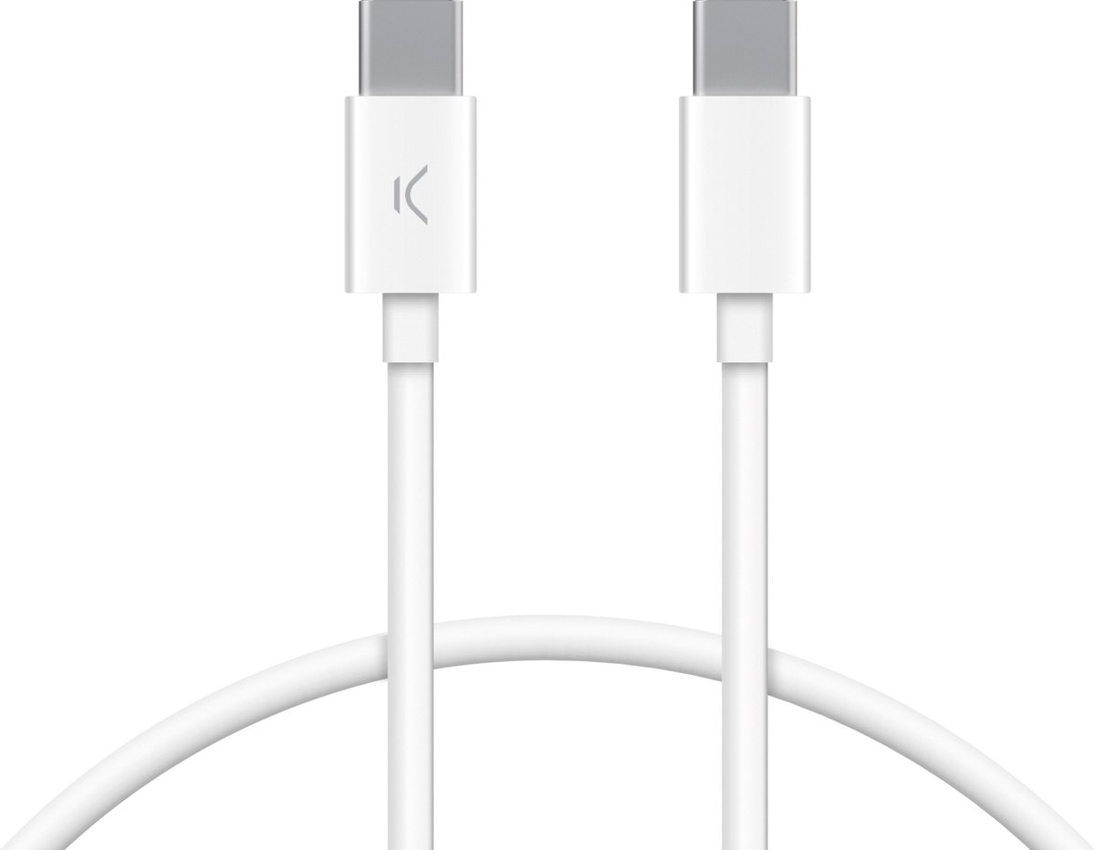 Ksix BXCUC03SBL USB-kabel USB 3.2 Gen 1 (3.1 Gen 1) 1 m USB C Wit
