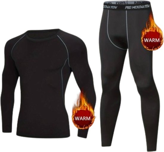 Thermokleding Set - Maat M Thermoset - Thermobroek en Thermoshirt - Wintersport 2024 - Onderkleding - Sportkleding - Maat M - Unisex