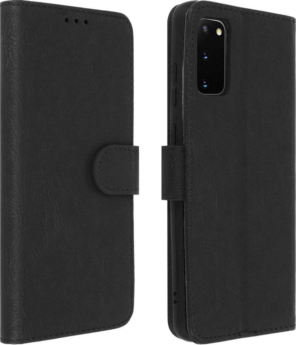 Avizar Foliohoes Geschikt voor Galaxy S20 Portemonnee en Videohouder, Zwart