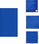 vidaXL Tenttapijt - Blauw - 400 x 400 cm - HDPE - Waterdoorlatend - Ademend - Tenttapijt