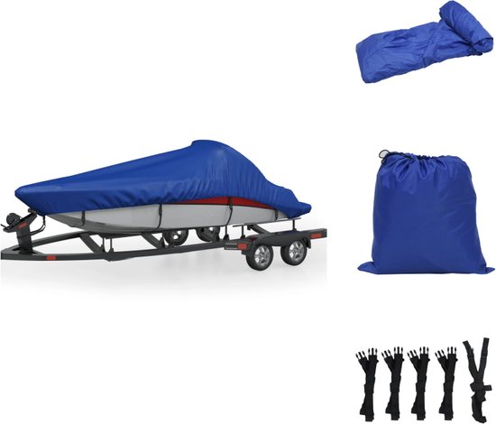 Universele boothoes Heavy Duty 600D Oxford stof waterdichte trailerbare boothoes voor V-Hull, Tri-Hull, Bass Boat, Pro-Style, vissersboot, Runabout (zwart),11~13FT: 420x270cm