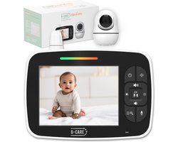 B-care Starlight Mini - Babyfoon Met Camera - 3.5 Inch LCD Baby Monitor - Uitbreidbaar Tot 4 Camera's - Zonder Wifi en App