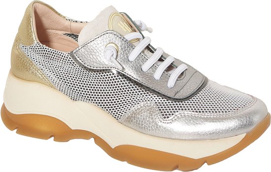 Hispanitas ANDES sneakers boleromet silver melbourne white plomo platino - Maat 37