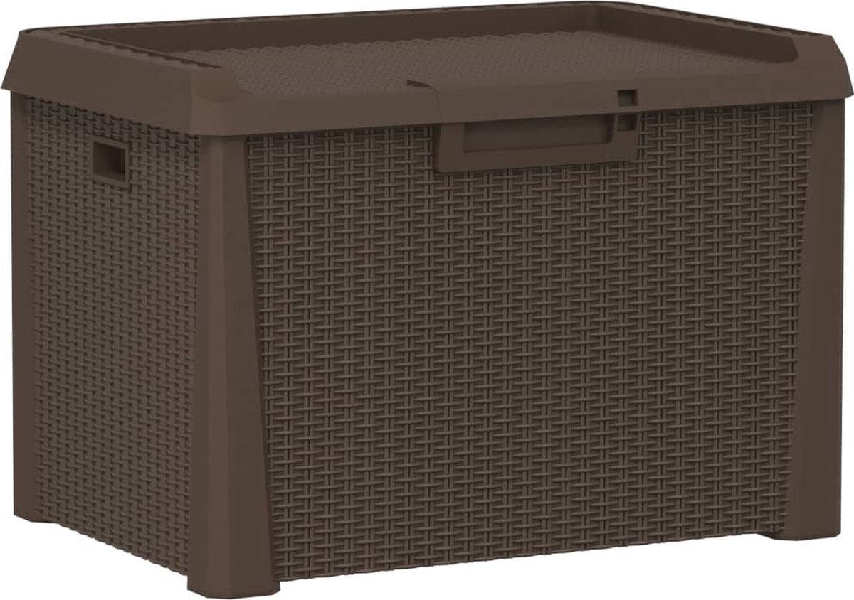 vidaXL - Tuinbox - 125 - L - polypropeen - bruin