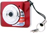 Camo - Draagbare mini camera recorder met microfoon - Sleutelhanger - 32 GB ondersteuning - Rood