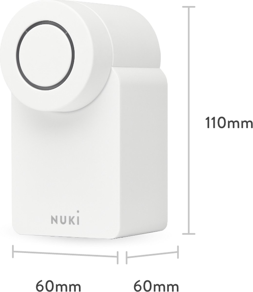 Nuki Smart Lock 4.0 Pro wit - Slimme Deurslot, Stijlvol en Veilig