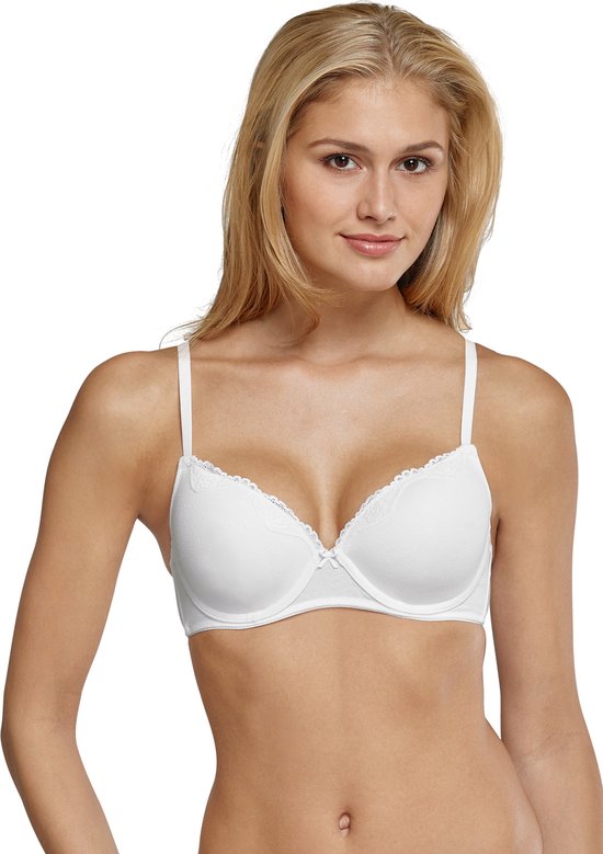 SCHIESSER Pure Cotton bh (1-pack) - dames beugel-bh wit - Maat: 70B