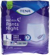 Voordeelverpakking 2 X TENA Proskin Pants Night Super - Large, 10st (793672)