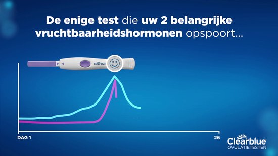 Clearblue Geavanceerde Digitale Ovulatietestset - 1 Digitale Houder En 10 Testen