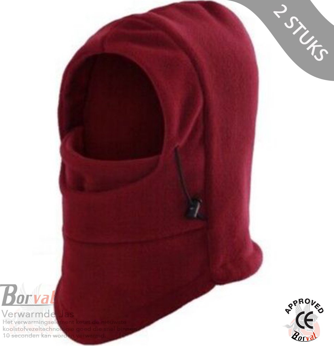 Borvat® Fleece Bivakmuts Wintermuts Motormasker Balaclava Wintersport Unisex Kastanjebruin
