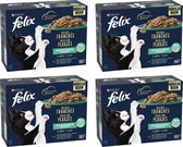 Felix Delicious slices of fish selection nourriture humide pour chat 4 (12x80g)