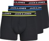 Jack & Jones Heren Boxershorts Microfiber Trunks JACTHOM Effen Zwart 3-Pack - Maat XL