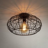 Plafonnier Connect 1 lumière | 35x35x18 cm | Noir marron | design contemporain | salon Chambre | métal