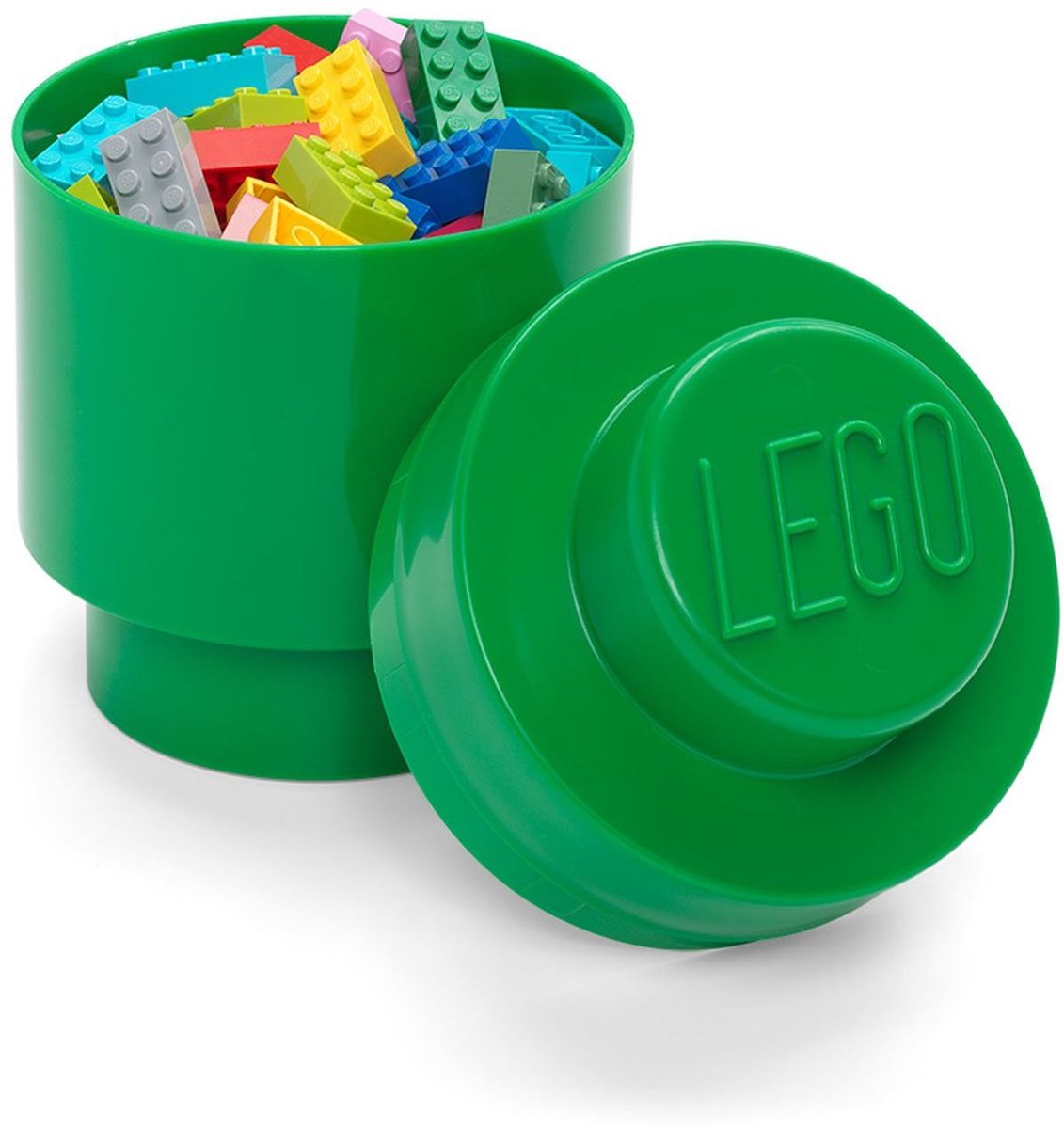 Room Copenhagen LEGO Storage Brick 1 Rond Groen opbergdoos thumbnail 3