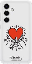 Origineel Samsung Galaxy S24 Hoesje FlipSuit Case Keith Haring Wit