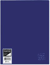 Verhaak Schrift - Ruit 10mm - A4 Formaat - Harde Kaft - SOHO - Donker Blauw - Gratis Verzonden