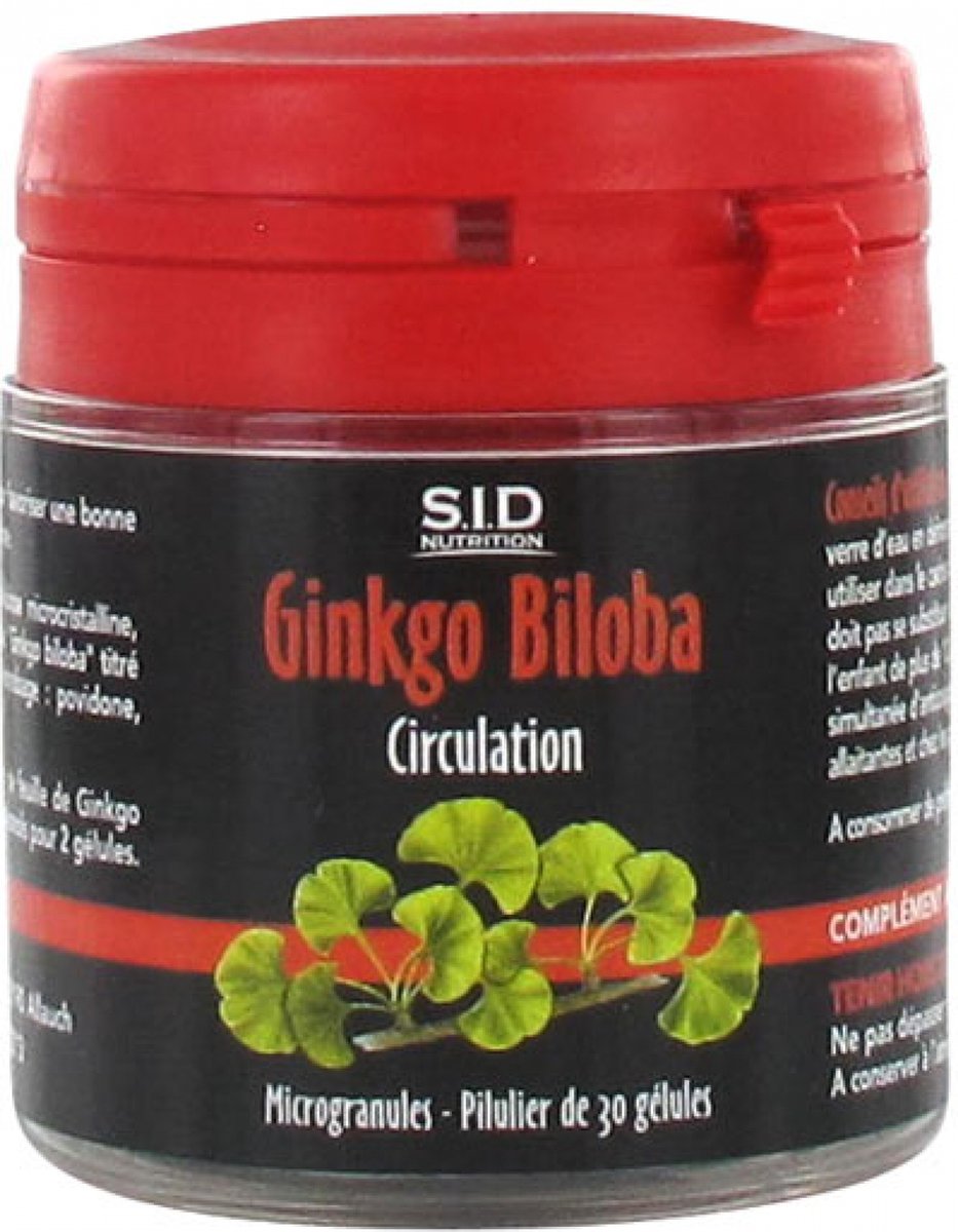S.I.D Nutrition Circulatie Ginkgo Biloba 30 Capsules