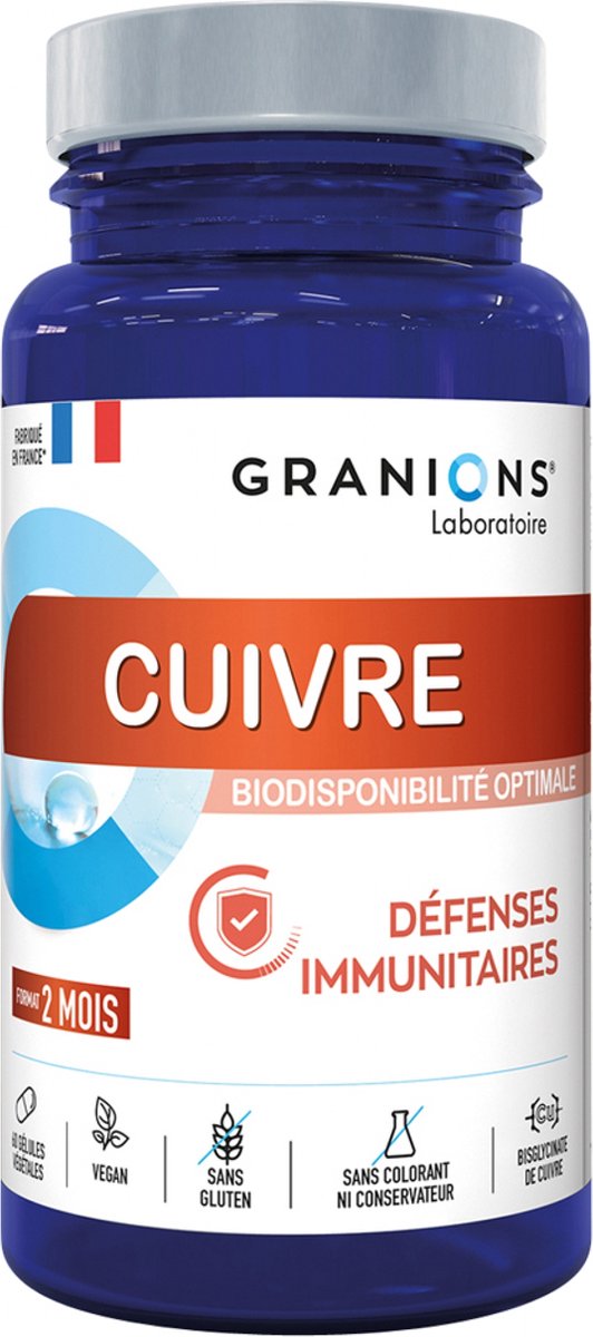 Granions Koper 60 Plantaardige Capsules